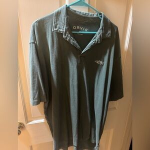 Orvis Men's Dark Green Polo Shirt